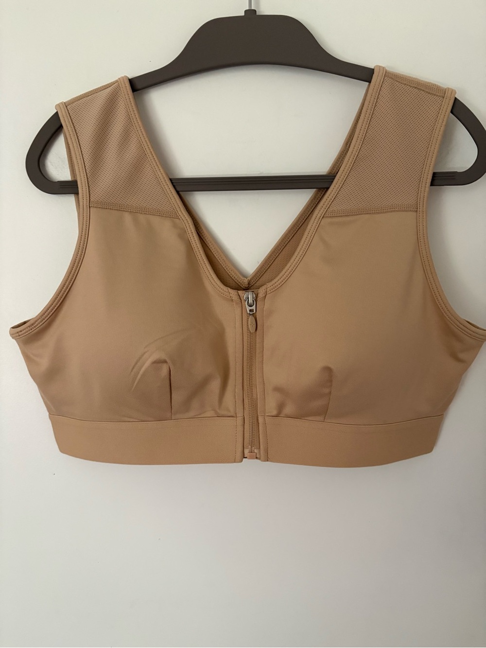 Copper Life AirKnit V-Back Posture Support Bra Nude XL LIKE NEW